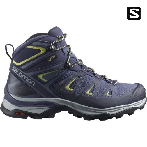 Botas Montaña Salomon X Ultra 3 Anchos Mid GTX Mujer Azules | MX SQRJ371